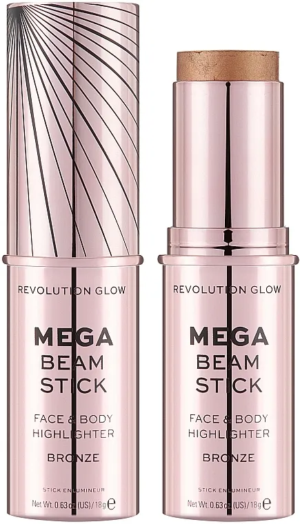 Highlighter za lice i tijelo Makeup Revolution Glow Mega Beam Stick Highlighter