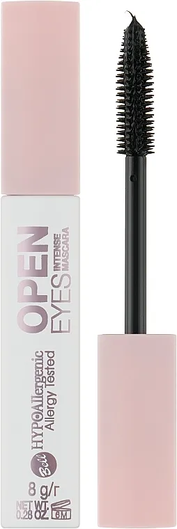 Hipoalergena maskara koja intenzivno produžuje i podebljava trepavice Bell Hypoallergenic Open Eyes Intense Mascara