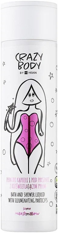 HiSkin Crazy Body Bath &amp; Shower Liquid Marshmallow Pena za kupanje i tuširanje Marshmallow