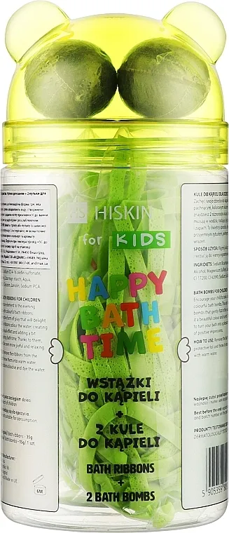 HiSkin For Kids Happy Bath Time (bath/ribbons + bath/bomb/2pcs) Set