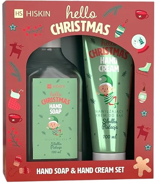 HiSkin Hello Christmas Set (h/soap/200ml + h/cr/60ml) Poklon set Slatki pistać