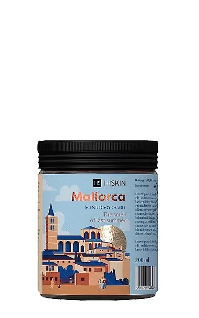 HiSkin Mallorca Scented Soy Candle Mirisna sveća Majorka