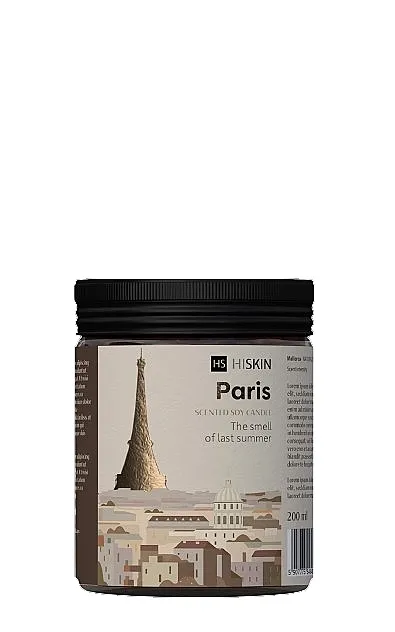 HiSkin Paris Scented Soy Candle Mirisna sveća Pariz