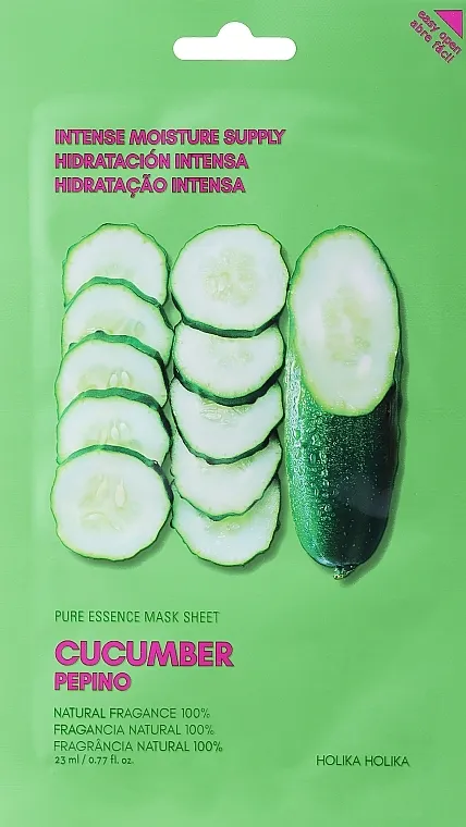 Holika Holika Pure Essence Mask Sheet Cucumber Sheet maska ​​"Krastavac"