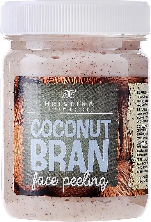 Hristina Cosmetics Coconut Bran Face Peeling Piling lica sa kokosovim pahuljicama