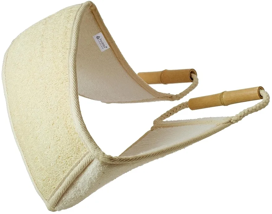 Hydrea London Bamboo &amp; Loofah Exfoliating Back Strap Četka za leđa sa bambusom i lufa