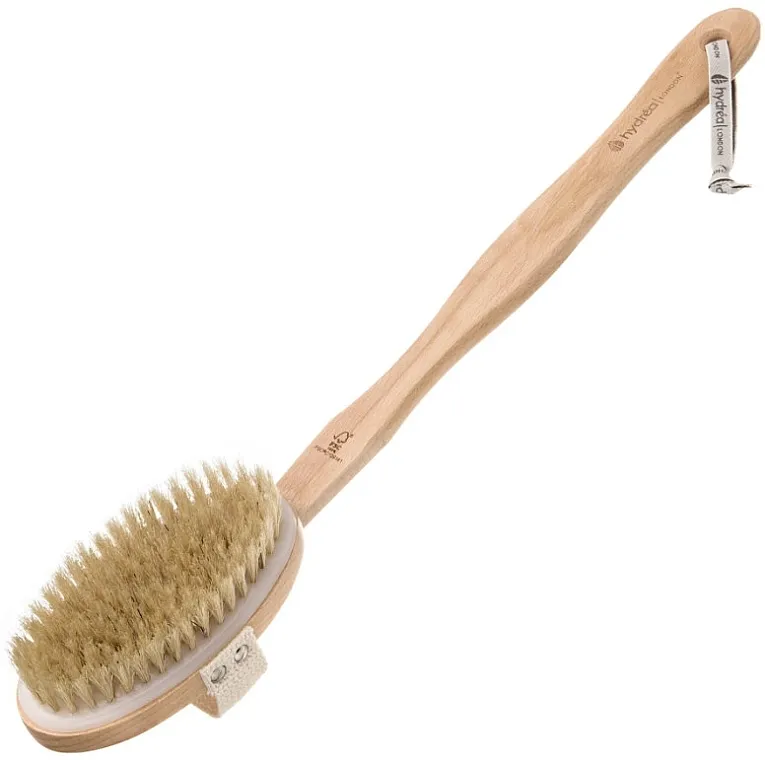 Hydrea London Body Brush + Detachable Handle Natural Bristle Četka za telo sa prirodnim vlaknima i odvojivom drškom