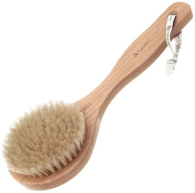 Hydrea London Classic Shot Handled Body Brush Četka za masažu tela, srednje tvrdoće sa prirodnim vlaknima