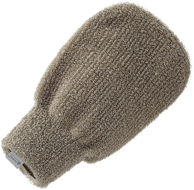 Hydrea London Linen Exfoliating Mitt with Copper Lanene spa rukavice