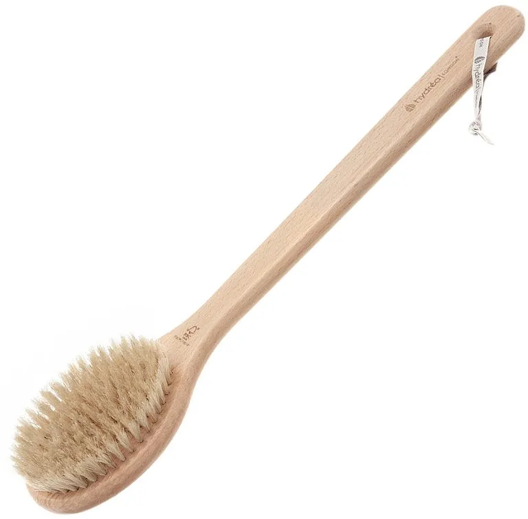 Hydrea London Long Handled Body Brush Natural Bristle Četka za masažu od prirodne dlake sa dugom drškom