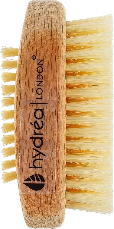 Hydrea London Premium &amp; Stylish Dual Nail Brush with Natural Bristles Medium Strength FSC Certified Beech Dvostrana četkica za nokte sa prirodnom dlakom, srednje tvrdoće