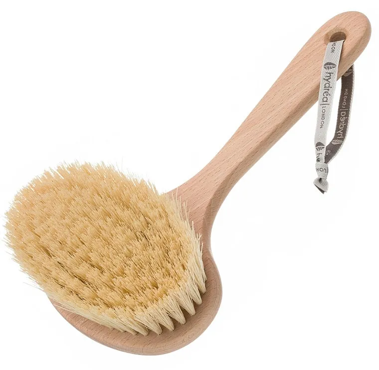 Hydrea London Professional Spa Dry Body Wide Brush Cactus Bristle Četka za masažu na suvo sa veoma dugim vlaknima