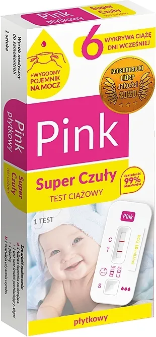 Hydrex Diagnostics Pink Plate Super Sensitive Super osetljiv test za trudnoću