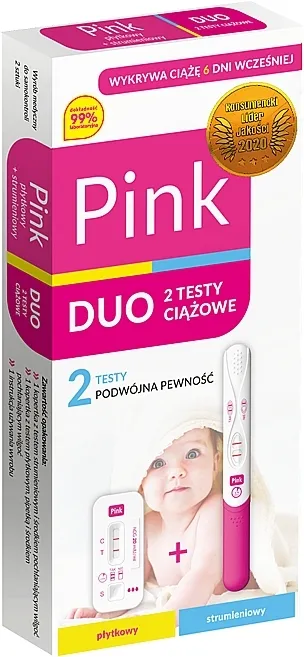 Hydrex Diagnostics Test Pink Duo Test za trudnoću, 2 kom.