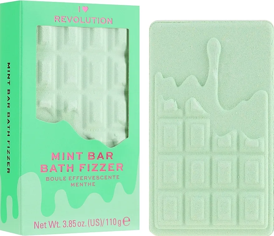 I Heart Revolution Chocolate Bar Bath Fizzer "Mint" Bomba za kupanje