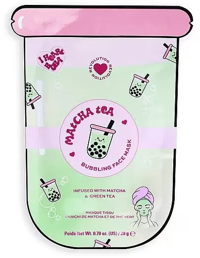 I Heart Revolution Matcha Tea Bubble Sheet Mask Maska za lice