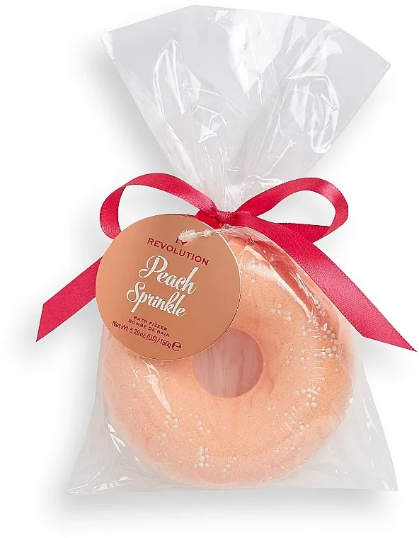 I Heart Revolution Peach Sprinkle Bath Fizzer Kugla-krofna za kupanje "Breskva"