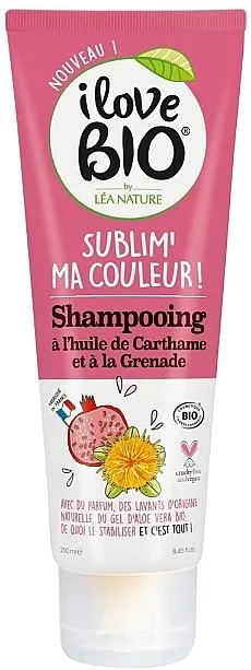 I love Bio Safflower Oil &amp; Pomegranate Shampoo Šampon za kosu "Ulje šafranike i šipak"