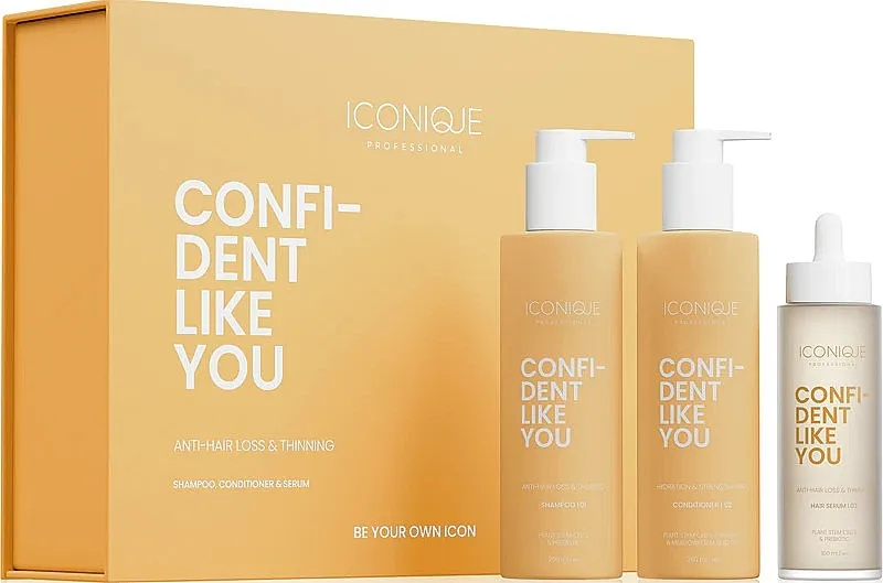 Iconique Professional Confident Like You Gift Set (shm/250ml+cond/250ml+ser/100ml)
