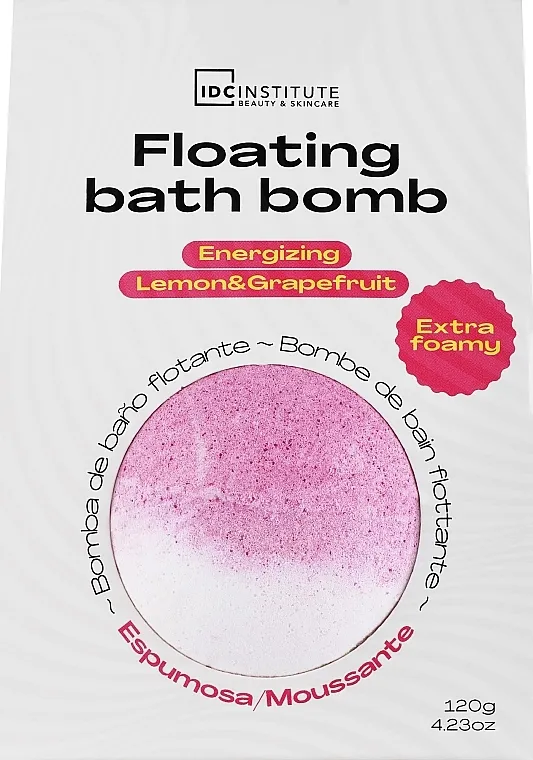 IDC Institute Floating Bath Bomb Energizing Lemon &amp; Grapefruit Kupka kugla