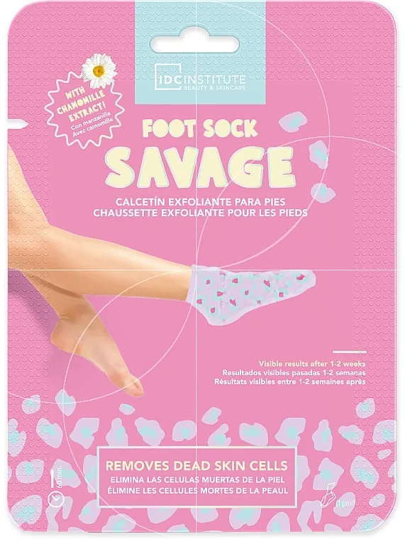 IDC Institute Foot Sock Savage With Chamomille Extract Maska za stopala sa ekstraktom