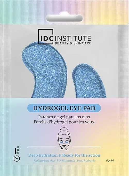 IDC Institute Glitter Hydrogel Eye Pad Blue Hidrogel flasteri za oči sa šljokicama