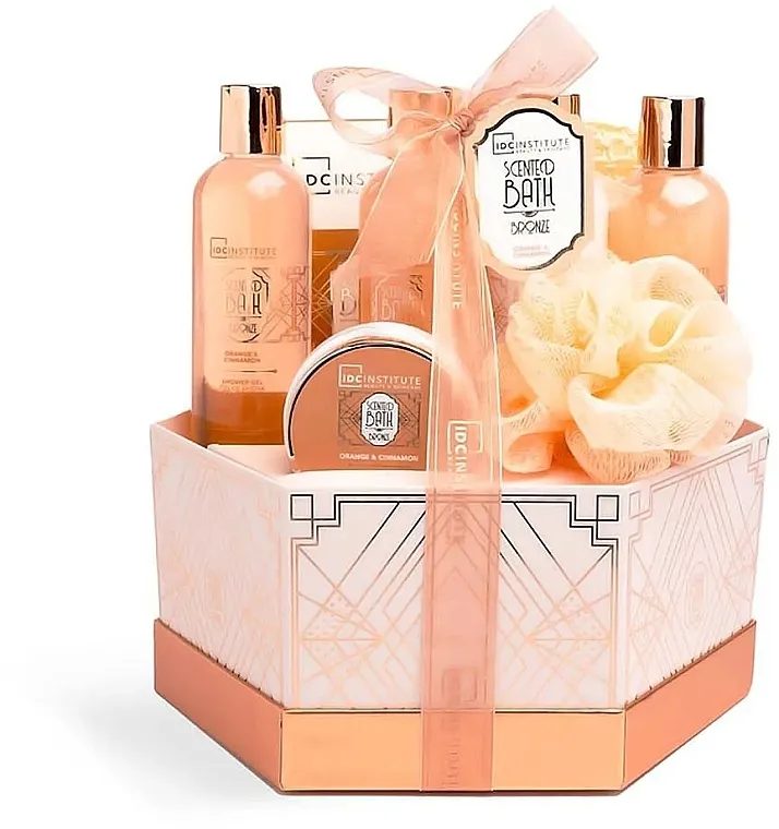 IDC Institute Scented Bath Bronze Orange &amp; Cinnamon Set, 8 proizvoda