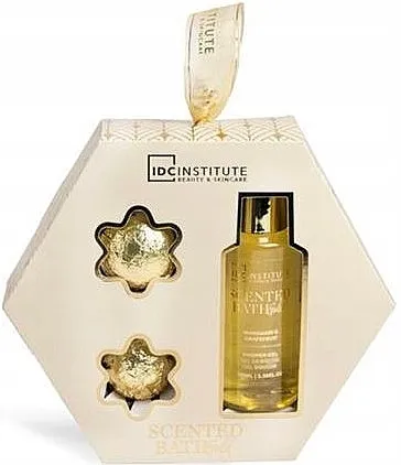 IDC Institute Scented Bath Gold (sh/gel/100ml + bath/bomb/2x30g) Set