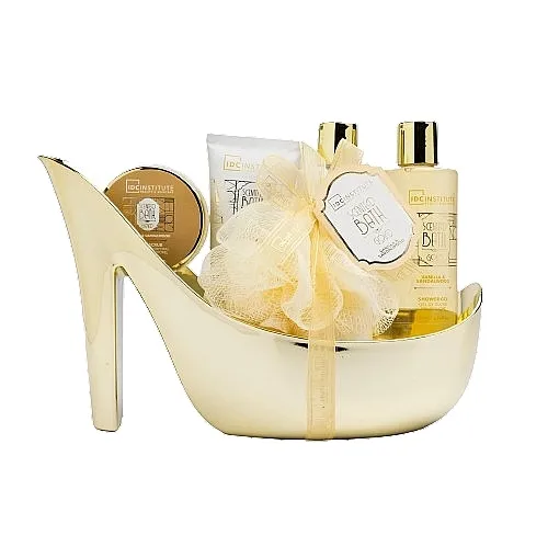 IDC Institute Scented Bath Gold Vanilla &amp; Sandalwood Set, 5 proizvoda