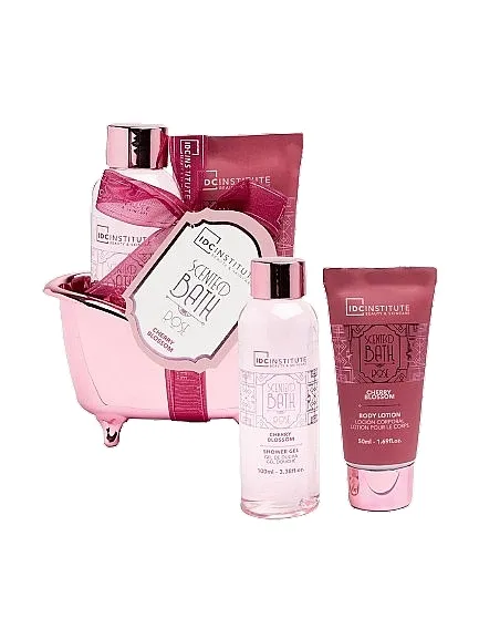 IDC Institute Scented Bath Rose Cherry Blossom (sh/gel/100ml + b/lot/50ml) Set
