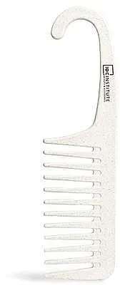 IDC Institute Shower Hook Detangling Comb Češalj sa široko razmaknutim zubima i kukom, biorazgradiv, beli