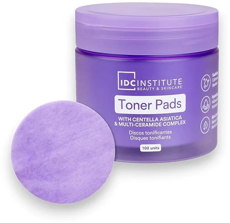 IDC Institute Toner Pads With Centella Asiatica &amp; Multi-Ceramide Complex Pahuljice za lice