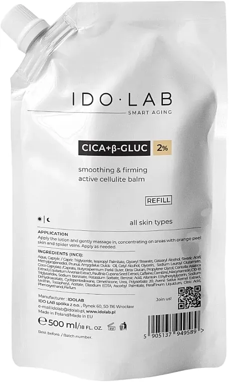 Idolab CICA+B-Gluc Anti-Cellulite Balm Anticelulit balzam (zamenjivi uložak)