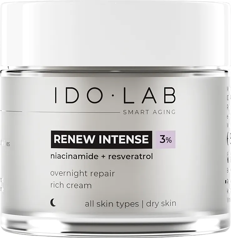 Idolab Renew Intense Revitalizing Anti-Wrinkle Night Cream Vitališuća noćna krema protiv bora ​