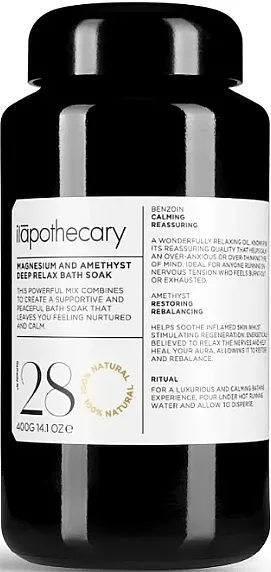 Ilapothecary Deep Relax Bath Soak Kupka Sa Magnezijumom i Ametistom, 28
