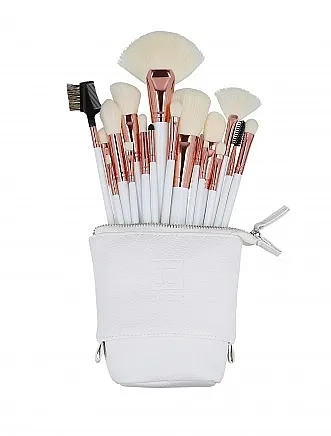 ILU Basic Mu White Makeup Brush Set Set od 18 četkica za šminkanje + torba, beli