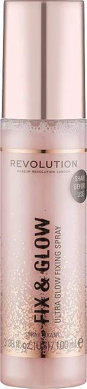 Iluminirajući završni sprej Makeup Revolution Fix &amp; Glow Setting Spray