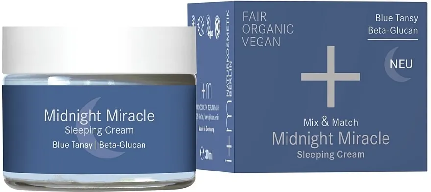 i+m Naturkosmetik Berlin Mix &amp; Match Midnight Miracle Sleeping Cream Noćna krema za lice