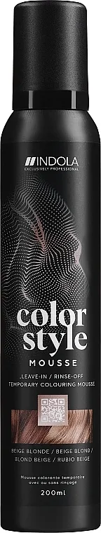 Indola Color Style Mousse Mousse za farbanje za oblikovanje kose
