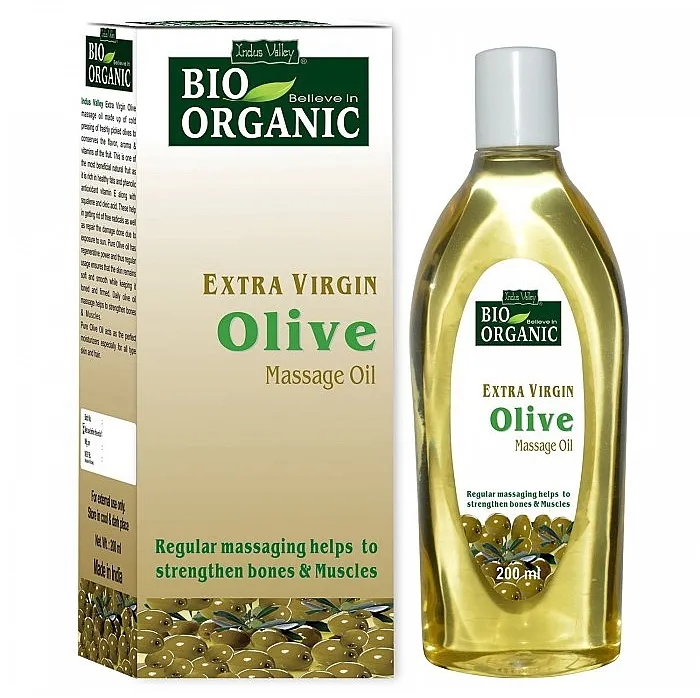 Indus Valley Bio Organic Extra Virgin Olive Massage Oil Maslinovo ulje za masažu
