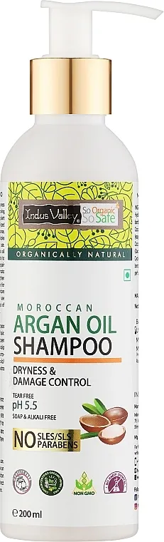 Indus Valley Moroccan Argan Oil Shampoo Šampon sa arganovim uljem za suvu i oštećenu kosu, pH 5,5