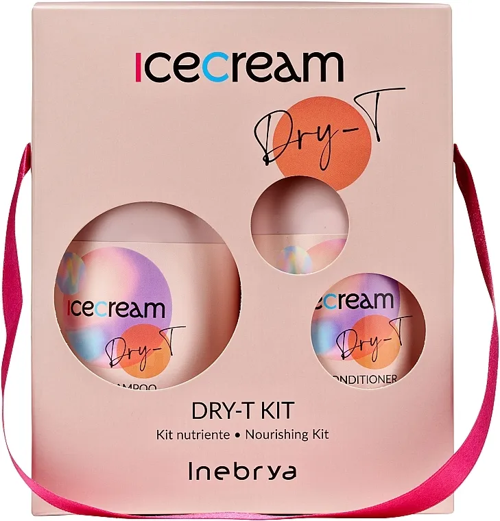 Inebrya Ice Cream Dry-T Kit (shmp/300ml + cond/300ml) Set