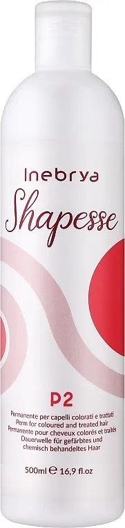 Inebrya Shapesse P2 Permanent for Colored and Treated Hair Permanent sa mlečnim proteinima za farbanu kosu