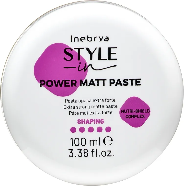 Inebrya Style-In Power Matt Paste Pasta za stilizovanje kose, matirajuća