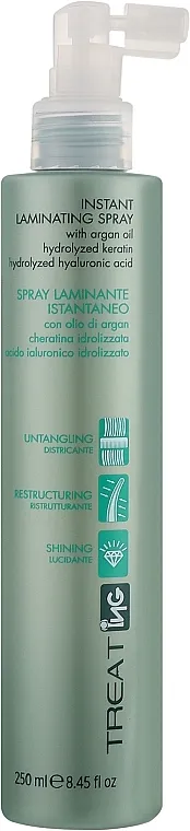 ING Professional Treating Instant Laminating Spray Sprej za laminaciju kosu sa hijaluronskom kiselinom