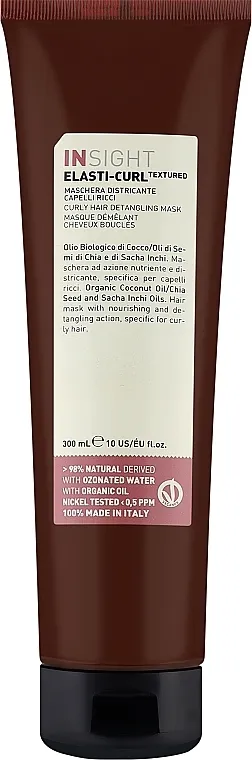 Insight Elasti-Curl Textured Curly Hair Detangling Mask Maska za raščešćljavanje kovrdžave kose