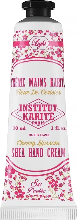 Institut Karite Cherry Blossom Shea Hand Cream Tube Only Krema za ruke