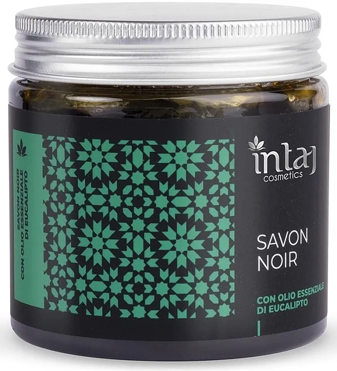 Intaj Cosmetics Savon Noir With Eucalyptus Essential Oil Crni sapun "Eterično ulje eukaliptusa"