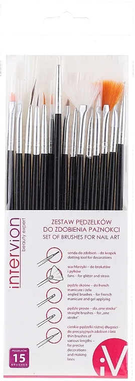Inter-Vion Set kistova za nail art, 15 kom
