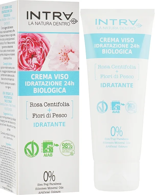 Intra Rosa Centifolia &amp; Fiori di Pesco Moisturizing Face Cream Hidratantna krema za lice